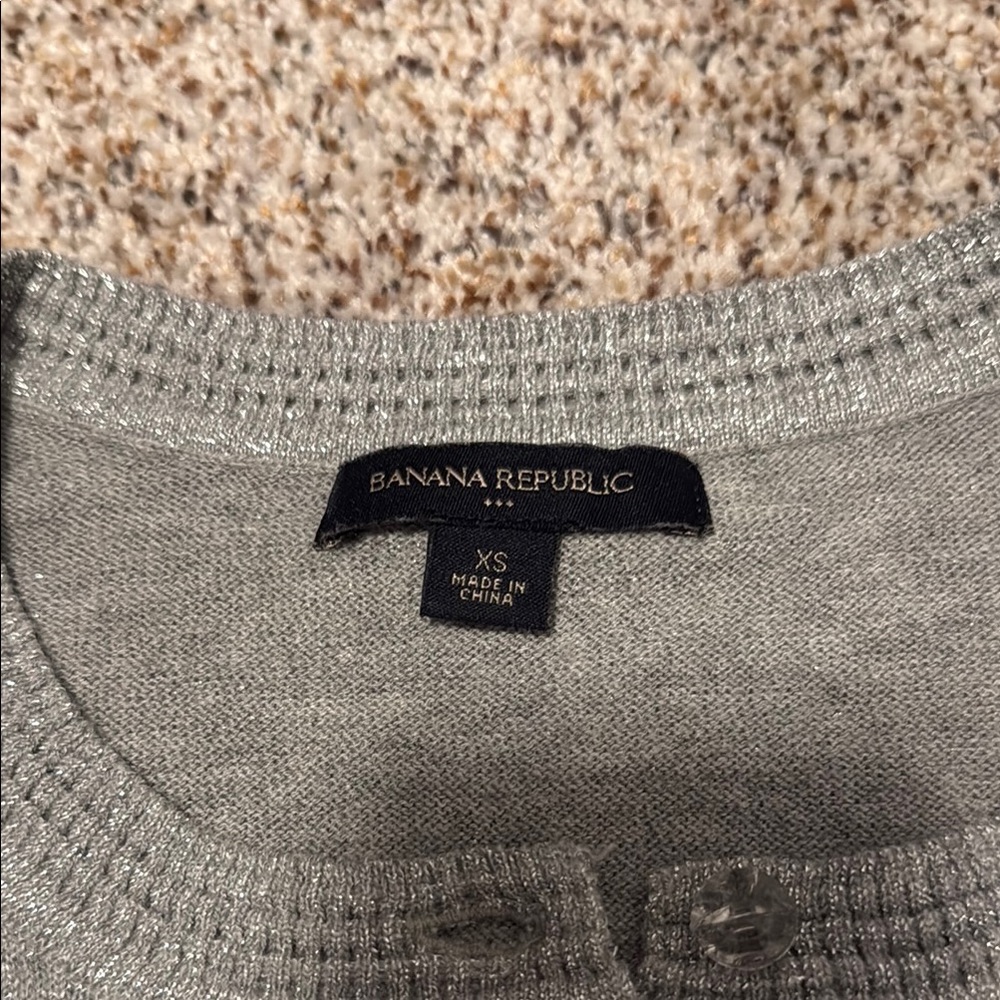 Women's Silver Sparkly Sweater - Picture 2 of 3
